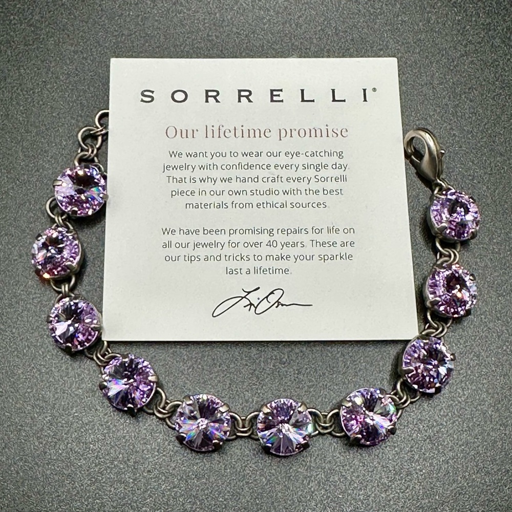 Sorrelli Lavender Crystal Bracelet